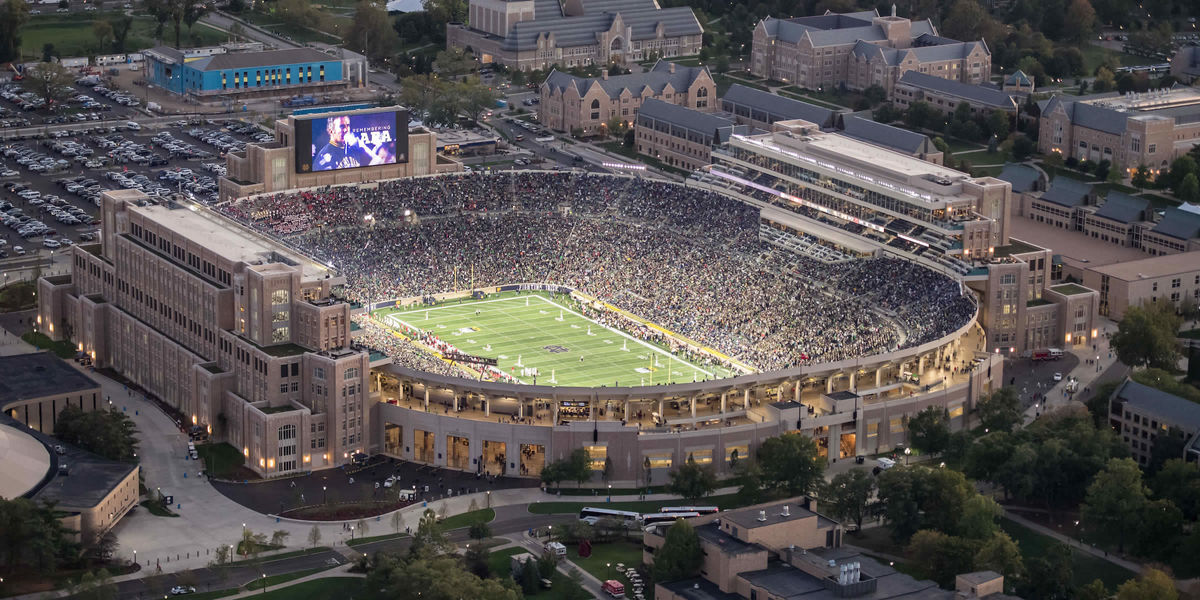Notre Dame Stadium Locations Campus Tour University Of